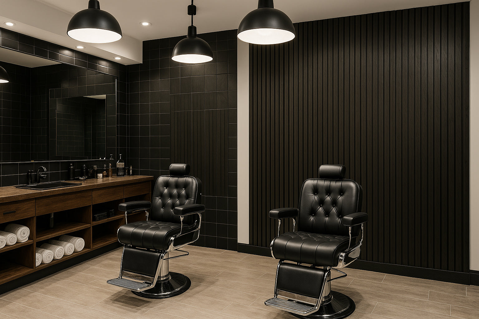 Riflaj Acustic Modern din Lemn – Black Oak