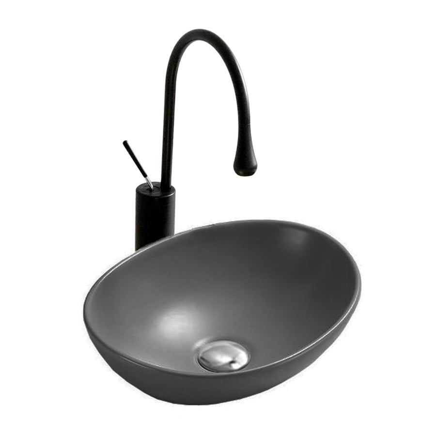 Lavoar Pe Blat, Gri Închis, Design Modern, Semi rotund VST18