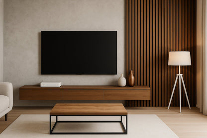 Riflaj Acustic Modern din Lemn –  Cognac Wood