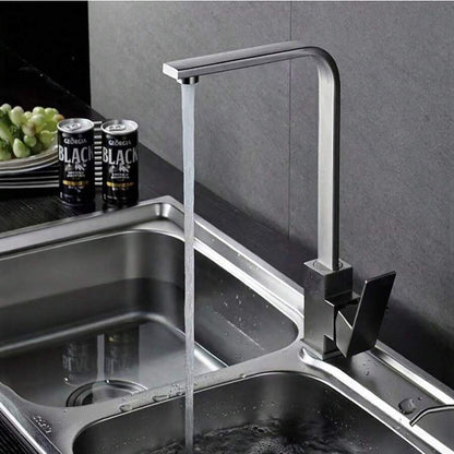 Baterie Chiuvetă Bucătărie Chrome, 34 cm, Apă Caldă și Rece,VST72
