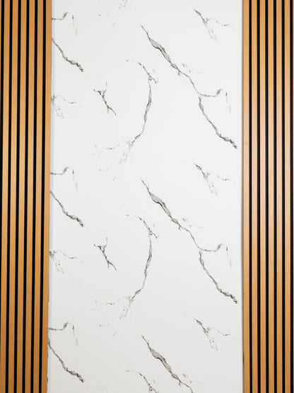 Placa PVC Marble Alb Cu Negru murmolux 8209-1