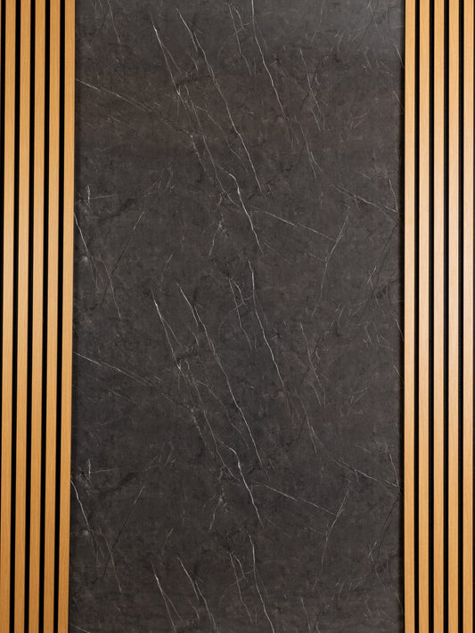 Placa PVC Marmura Mata gri inchis murmolux