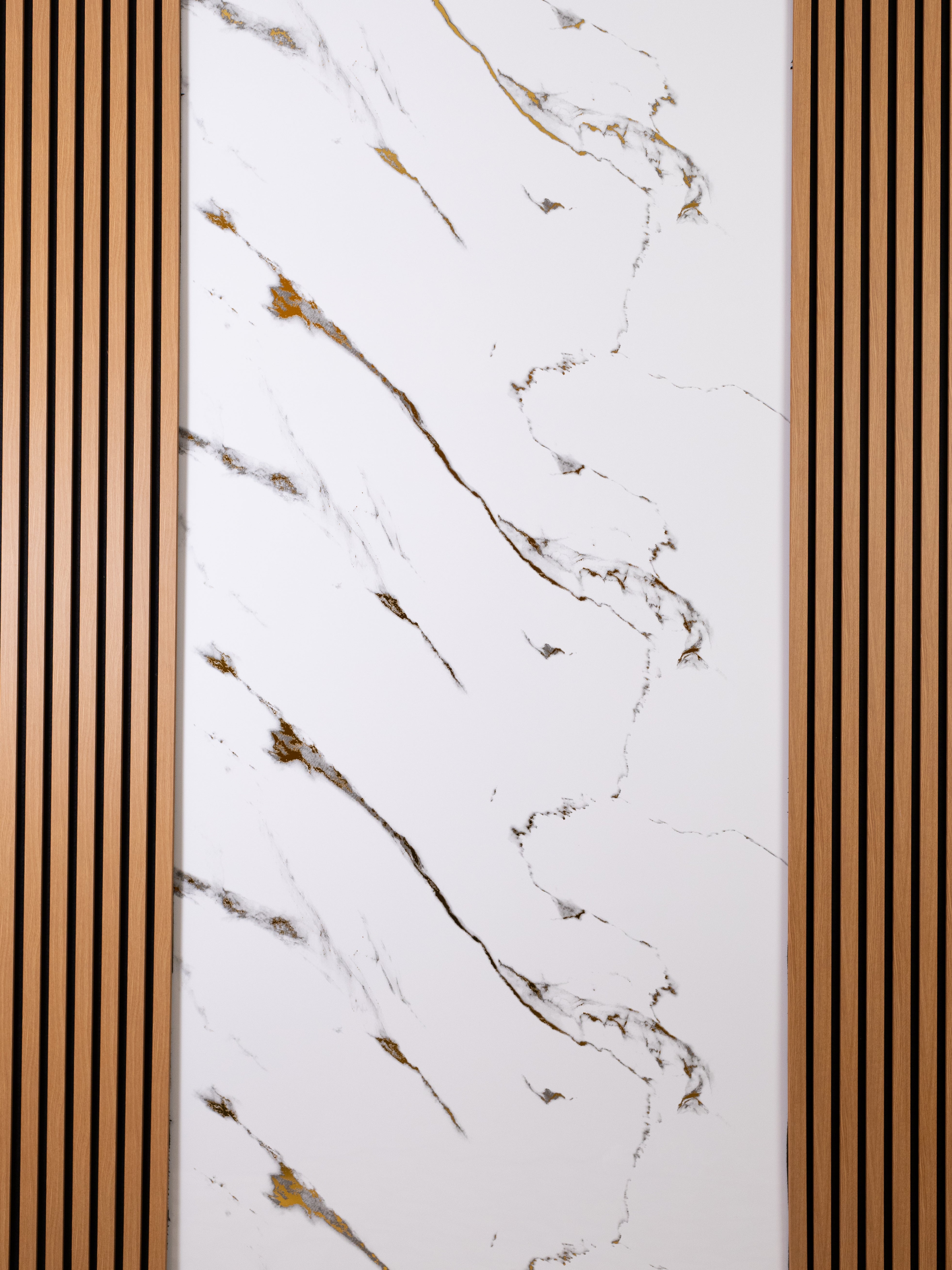 Placa PVC Marmura Alb Cu Auriu 20775