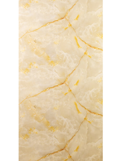 Placă Decorativă PVC – Imperial Honey Shine, Marmură Galbenă