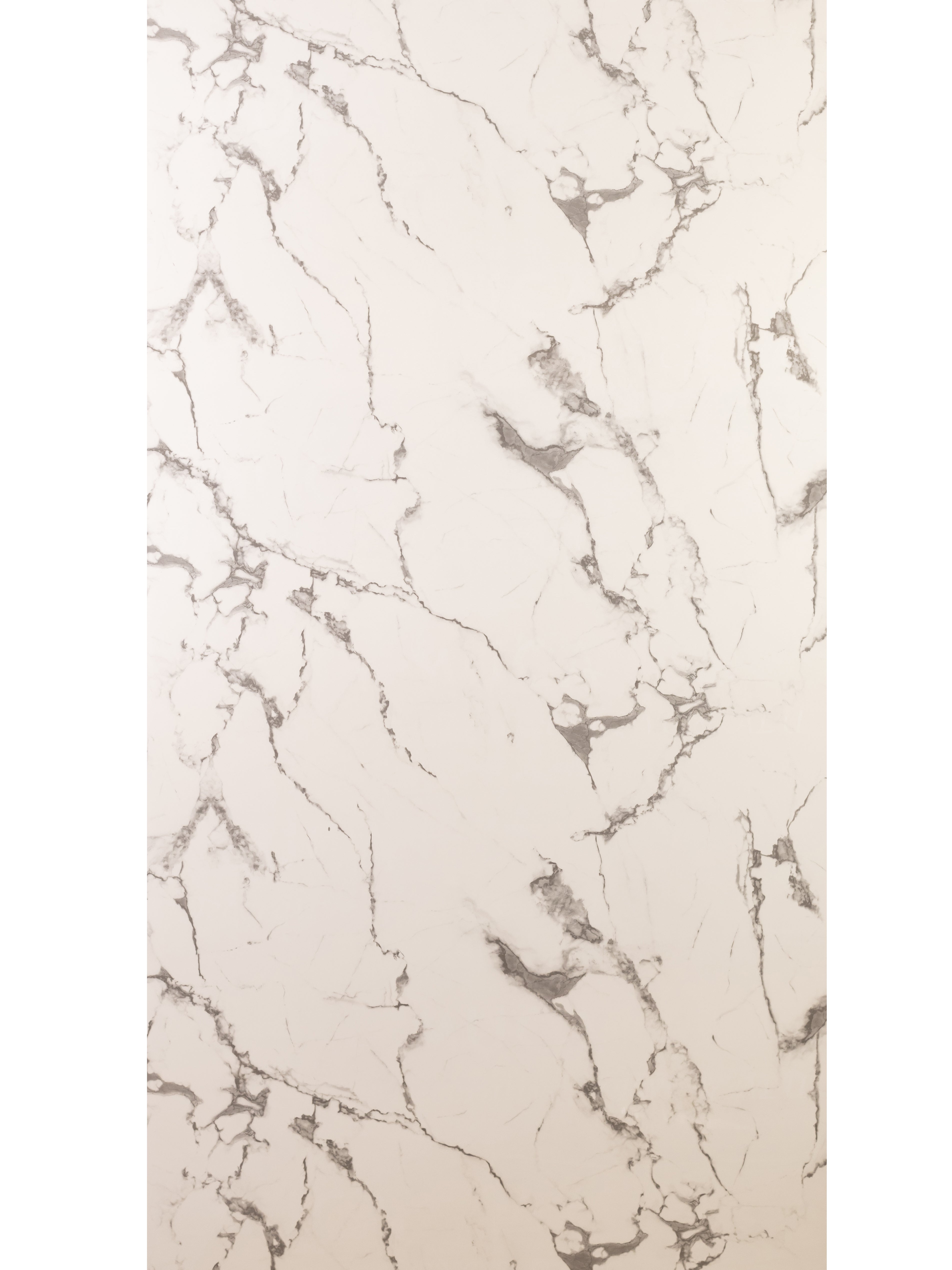 Placă Decorativă PVC – Crystal Concrete Shine, Marmură Albă cu Nuante Gri