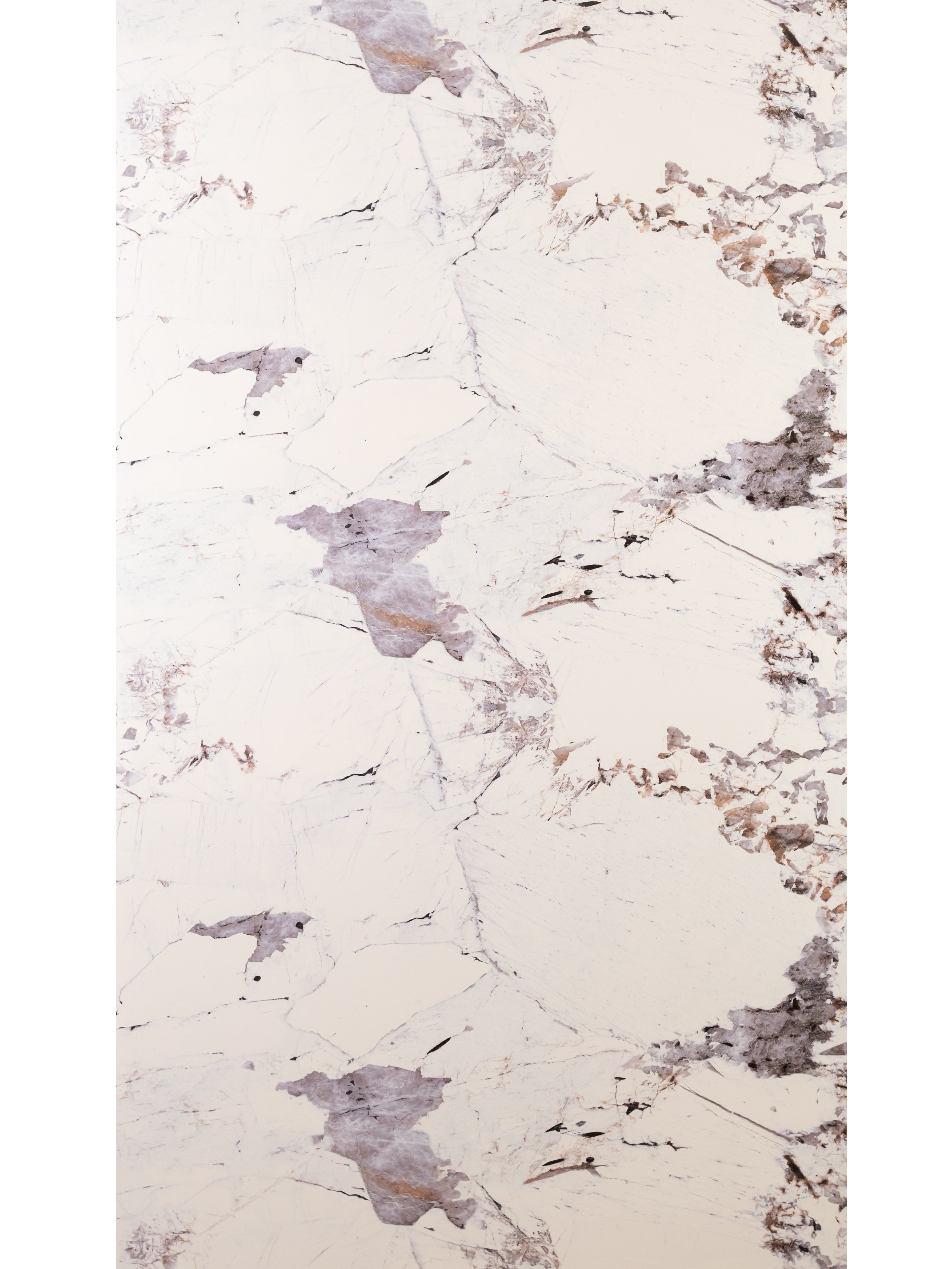 Placă Marmură PVC – Frozen Lavender Shine (Alb & Mov, Finisaj Lucios)