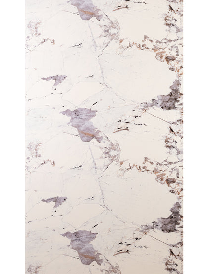 Placă Marmură PVC – Frozen Lavender Shine (Alb & Mov, Finisaj Lucios)
