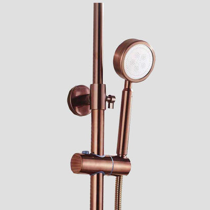 Set Duș Rose Gold – Design Simplu și Elegant pentru Baie Modernă, Vst103