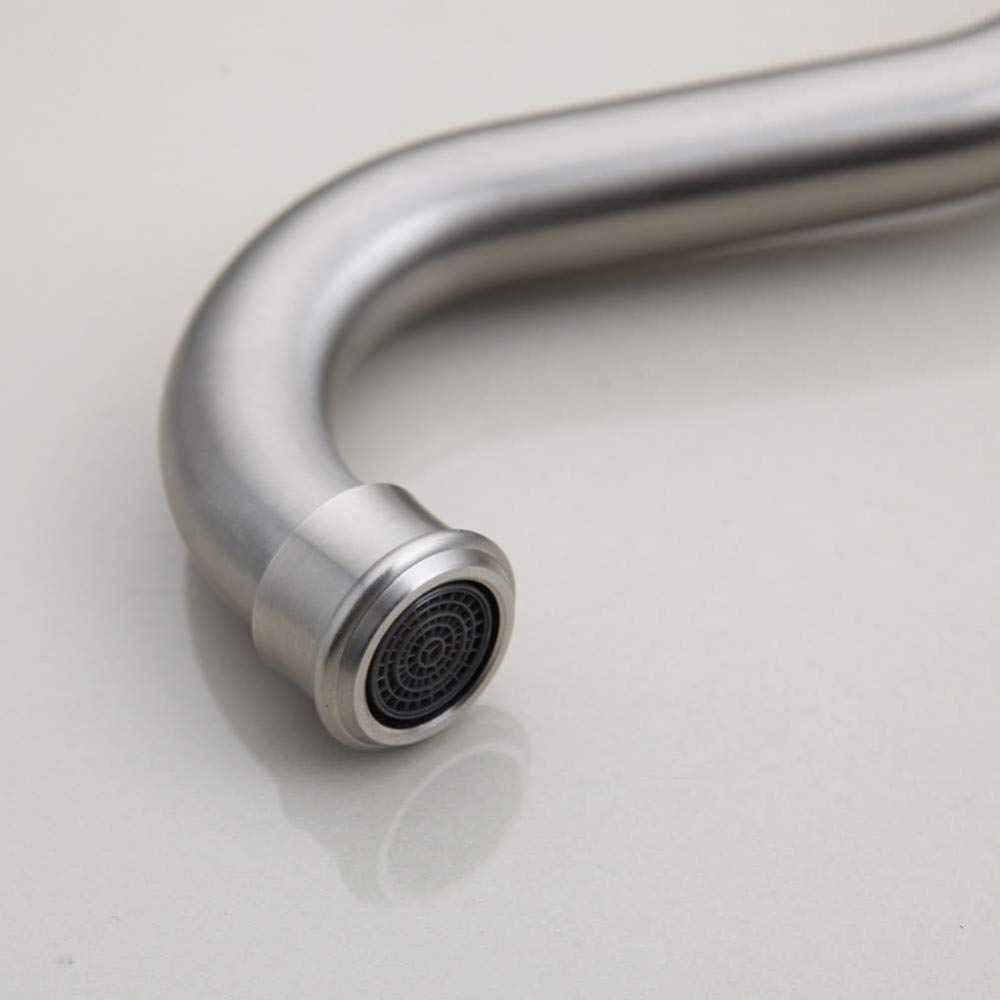 Robinet Bucătărie, Finisaj Periat Argintiu, Rotire 360°, 2 Tipuri de Spout, Design Modern, Material de Înaltă Calitate VST71