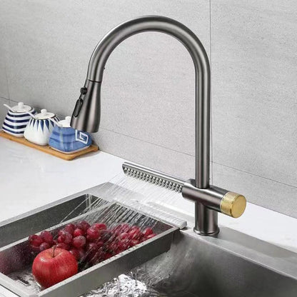 Baterie Bucătărie FlexiJet – Design Modern cu Duș Extractibil și Cascadă VST136