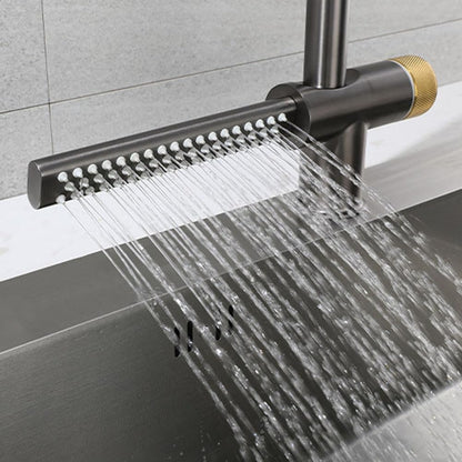 Baterie Bucătărie FlexiJet – Design Modern cu Duș Extractibil și Cascadă VST136