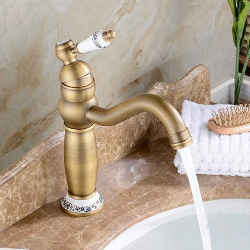 Baterie Lavoar Golden Copper – Bronz Antichizat, 2 Manete de Comandă, Design Clasic, VST32