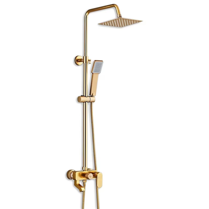 Baterie Baie Auriu Mat – Design Simplu, Monocomandă Elegantă, VST102