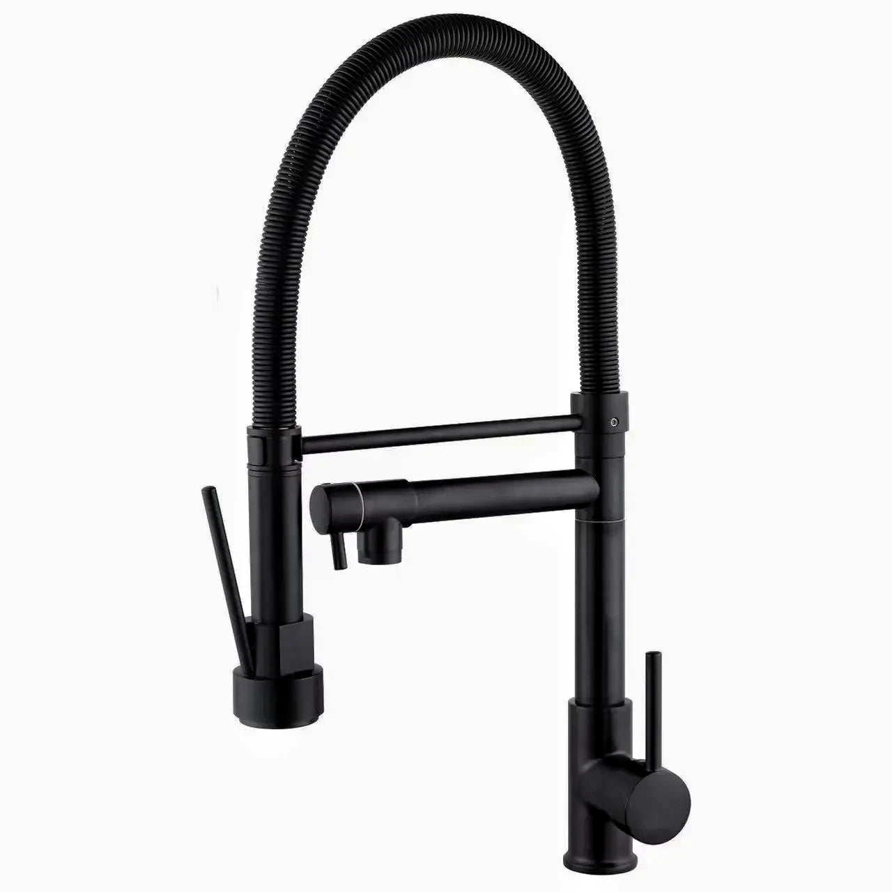 Baterie Bucătărie Negru Mat – Monocomandă Design Modern, VST70