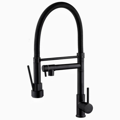 Baterie Bucătărie Negru Mat – Monocomandă Design Modern, VST70