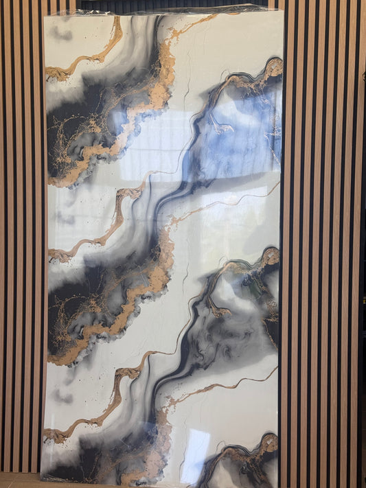 Placă Decorativă PVC – Alb Maro