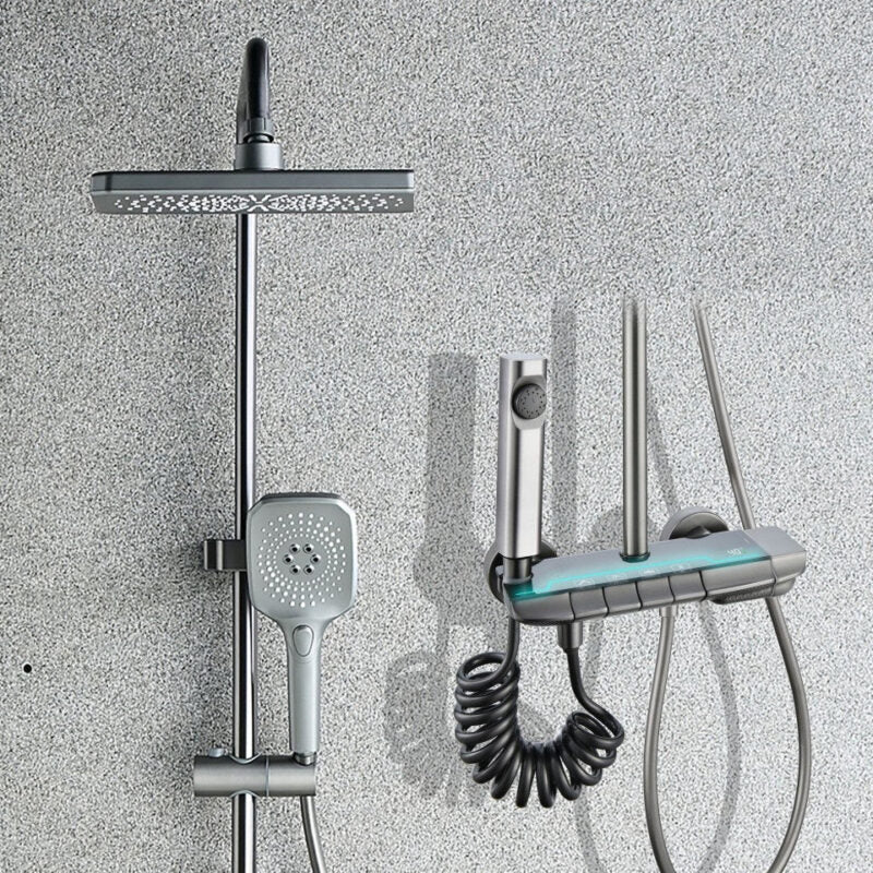 Set de Duș SmartFlow – Termostat, Afișaj Digital cu Dinamo și Funcții Personalizabile