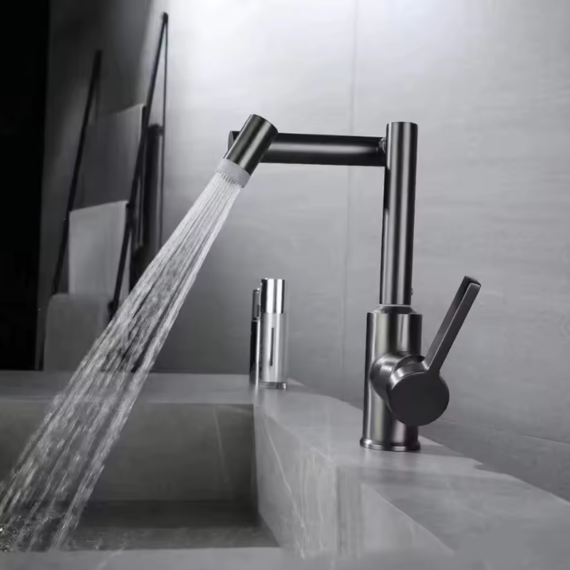 Baterie Baie/Bucătărie Rotativă cu Design Universal, Robinet de Lavoar Modern, VST127