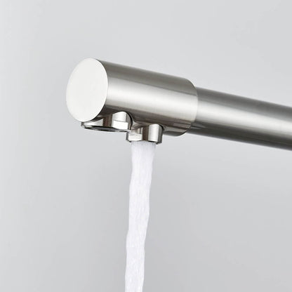 Robinet  Bucătărie,  ARGINTIU Nichelat, inclus robinet pentru apa filtrata, VST63
