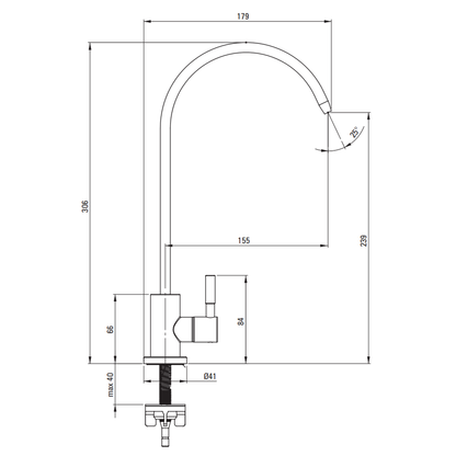 Baterie Bucătărie Crom Lucios - Apă Filtrată & Design Modern, VST2