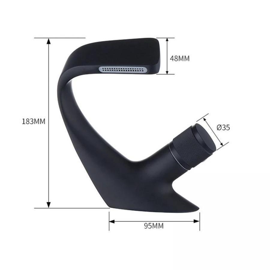 Baterie Lavoar Negru Mat – Design Modern, Cartuș Ceramic, VST25