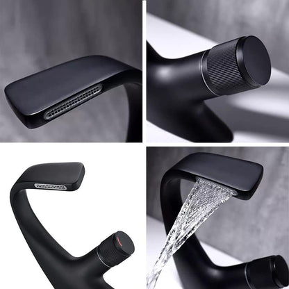 Baterie Lavoar Negru Mat – Design Modern, Cartuș Ceramic, VST25
