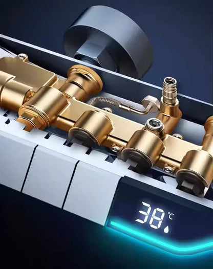 Coloană de Duș AirFlow Elite – LED Inteligent și Control Termostatic pentru O Experiență de Lux
