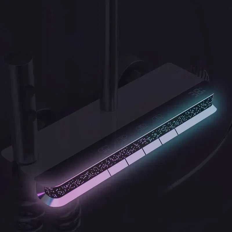 Coloană Duș NeoTherm – LED, Termostat, 4 Funcții, Alb