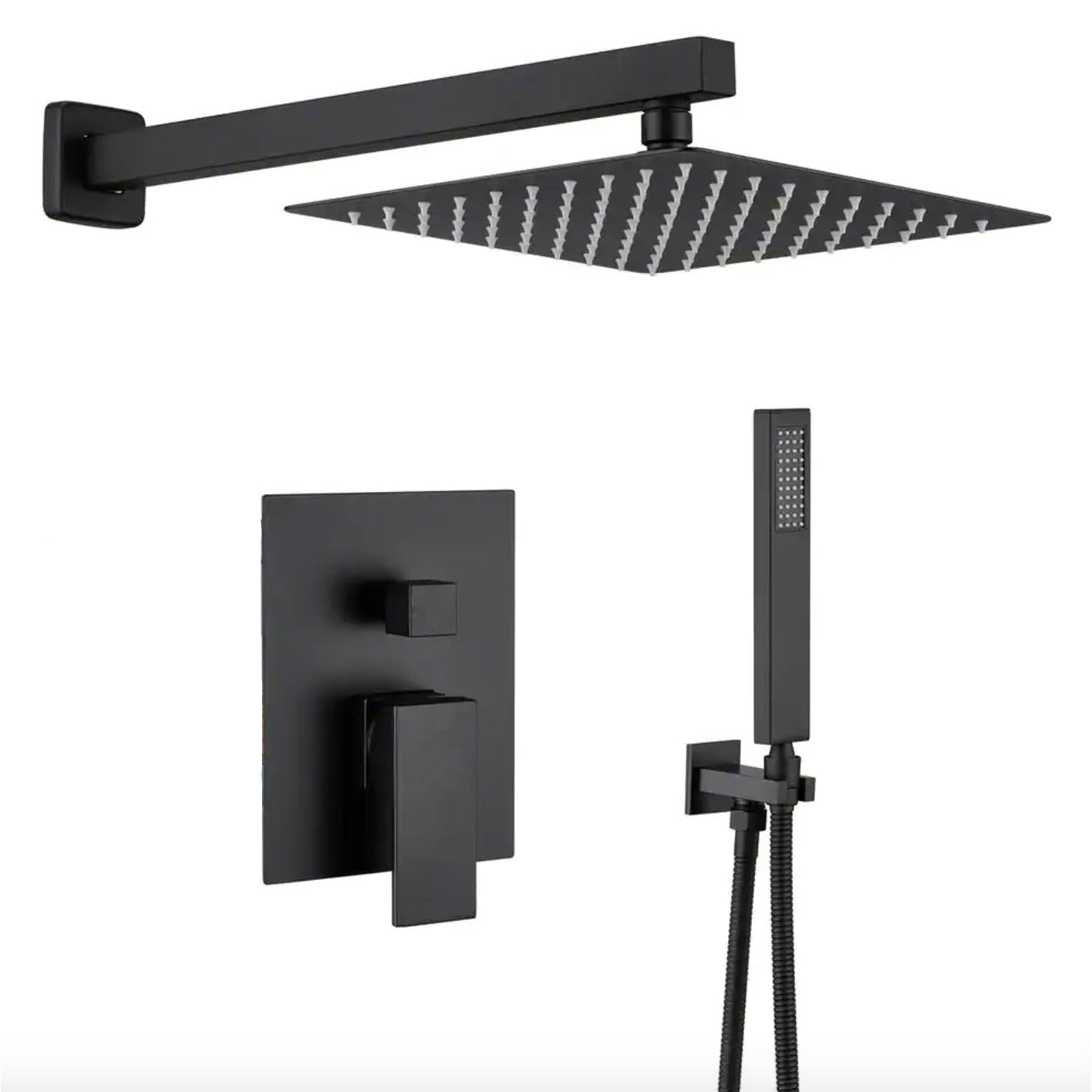 Sistem de Duș Negru Mat, incorporat/incastrat – Model FS-009