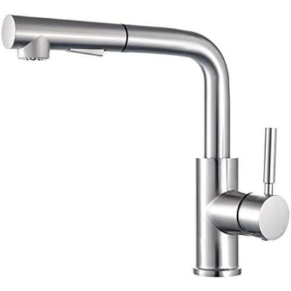 Baterie Bucătărie Extensibilă Rotativă 360° cu 2 Tipuri de Jet, Argintie – Design Modern și Practic, VST30