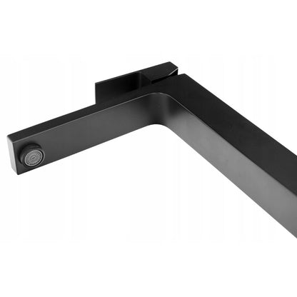 Baterie Lavoar Neagră Mată 30 cm – Design Minimalist, Montaj Pe Blat, Jet Precis, VST16