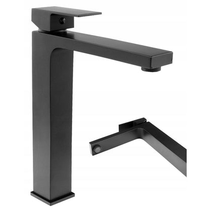 Baterie Lavoar Neagră Mată 30 cm – Design Minimalist, Montaj Pe Blat, Jet Precis, VST16