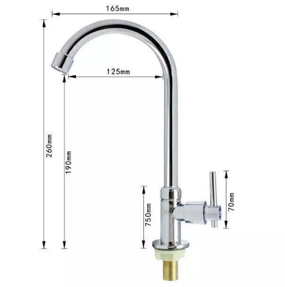 Baterie de Bucătărie cu Duș Extractibil, Pipa Rotativă 360° și Design Modern, Negru VST79